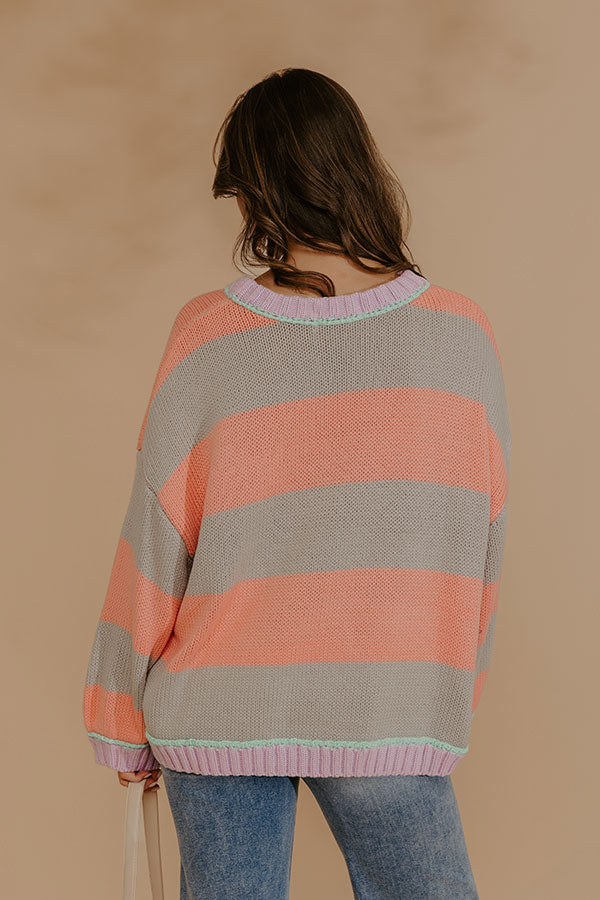 Coastal Ease Knit Sweater in Grey Image - 4