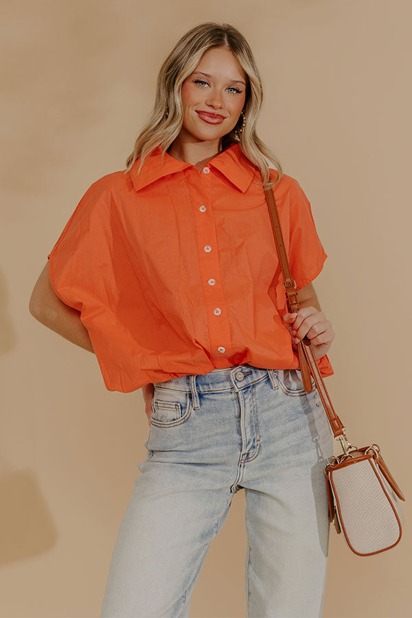 Cheerful Mood Button Up Top Image - 1