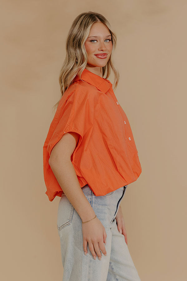 Cheerful Mood Button Up Top Image - 2