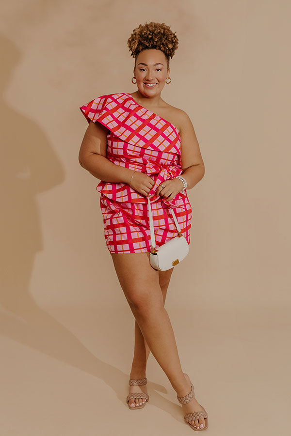 Pretty Chic High Waist Plaid Shorts Curves Image - 1