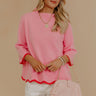 Sweet Day Knit Top in Pink Image - 1