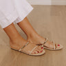 The Vacay Raffia Woven Sandal in Natural Image - 1