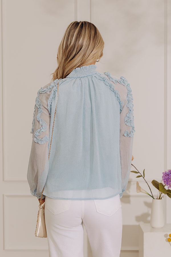 Darling Grace Ruffle Chiffon Top Image - 3