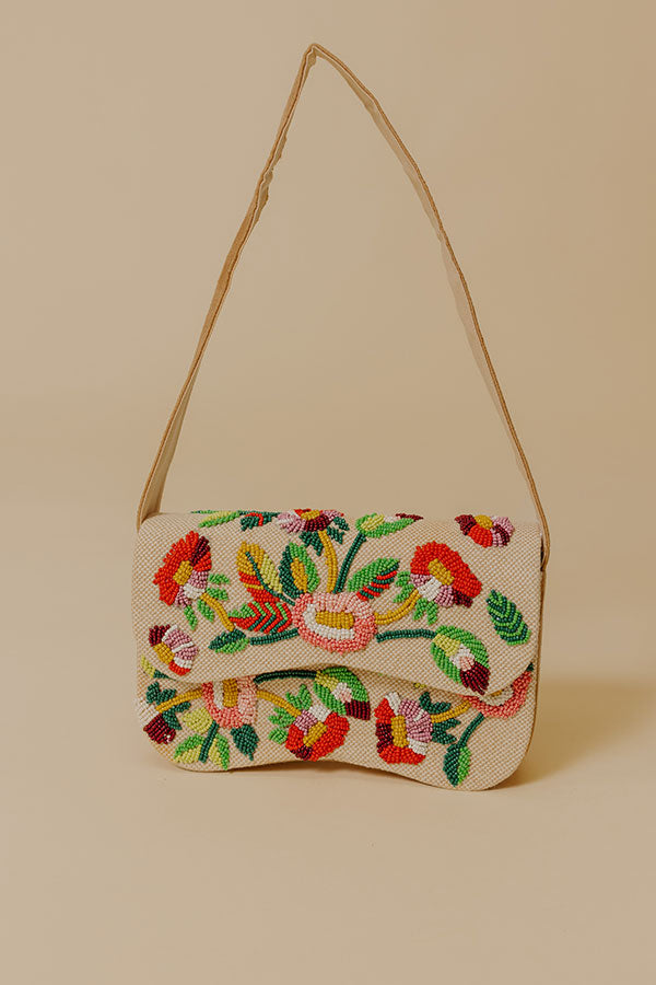 Sweet Vacay Floral Beaded Purse Image - 3