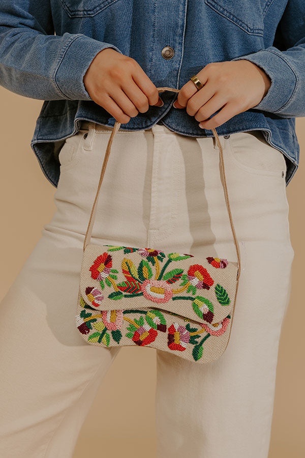 Sweet Vacay Floral Beaded Purse Image - 1