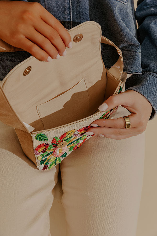 Sweet Vacay Floral Beaded Purse Image - 2
