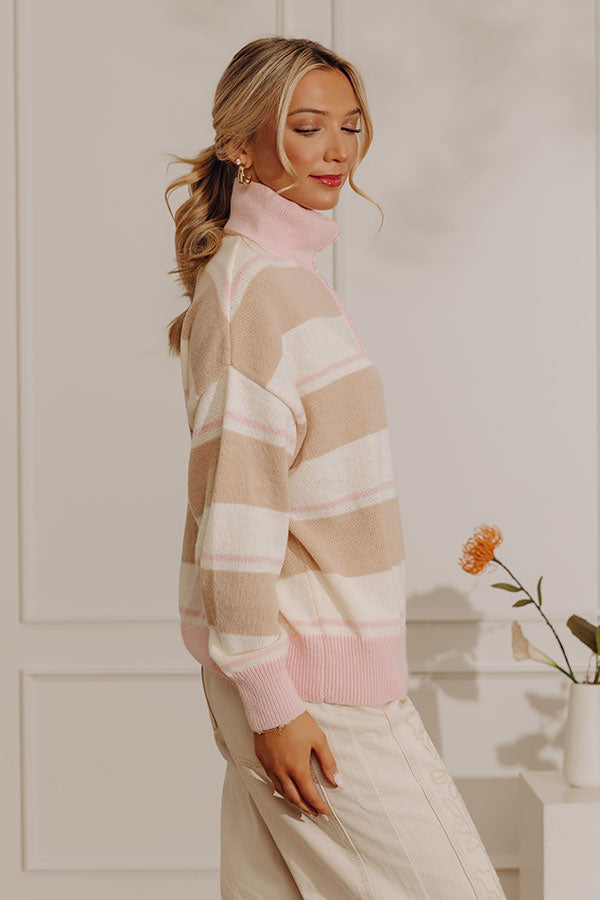 Modern Line Knit Stripe Sweater Image - 3