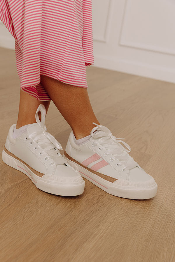 Thats Her Faux Leather Sneaker Image - 2