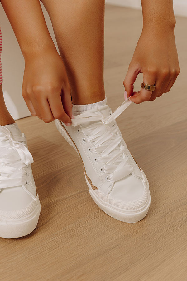 Thats Her Faux Leather Sneaker Image - 3