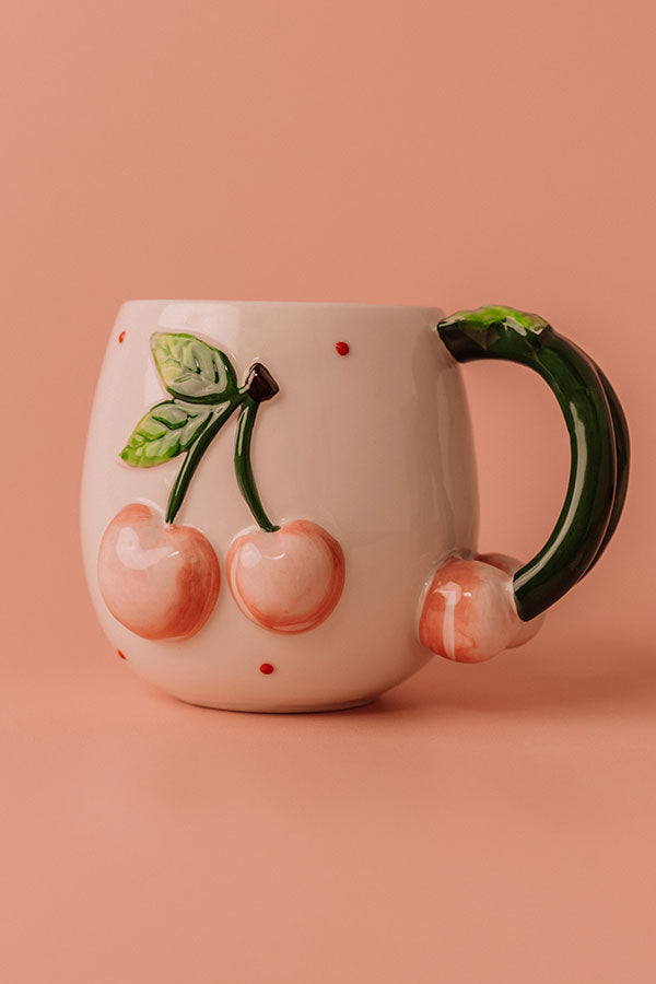 Mon Cheri Hand Painted Stoneware Mug Image - 1