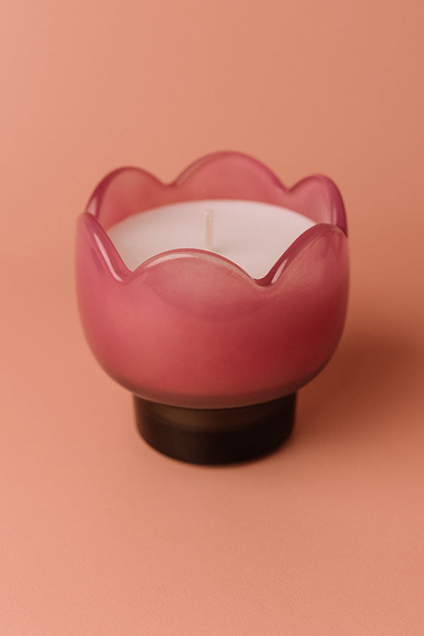 Paddywax Tulip Glass Candle in Bronzed Gardenia Image - 1