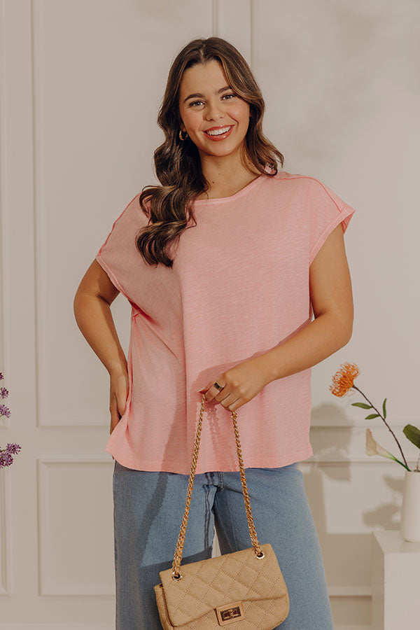 Just Right Oversized Slub Tee Image - 1