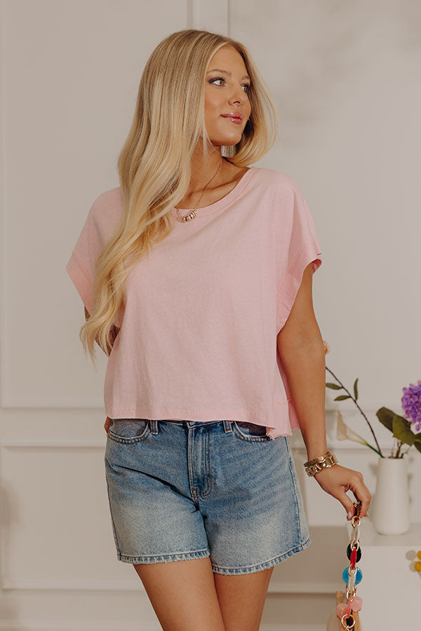 Everyday Ease Open Back Slub Tee Image - 2