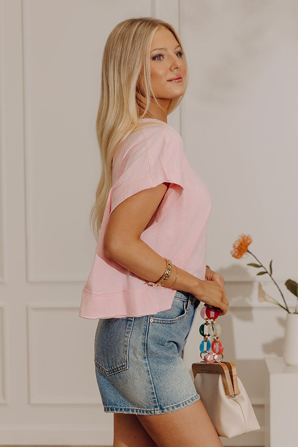 Everyday Ease Open Back Slub Tee Image - 4