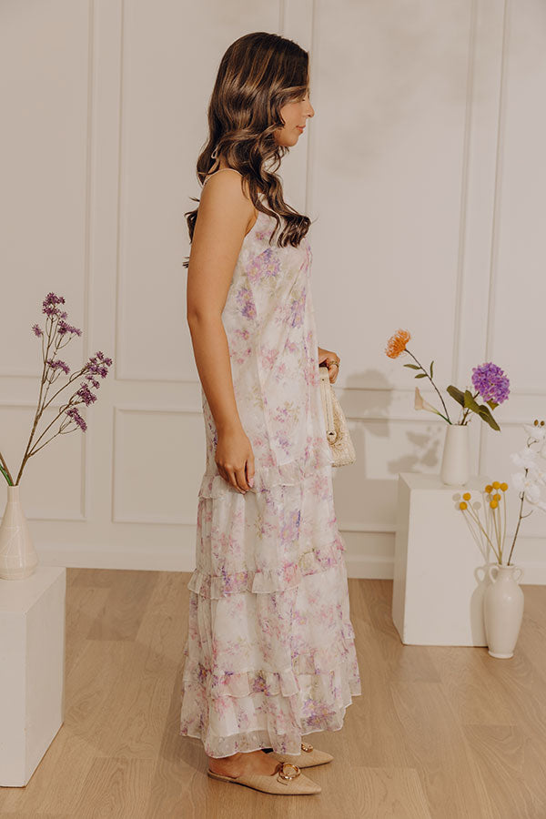 Floral Dreams Ruffle Midi Dress Image - 2