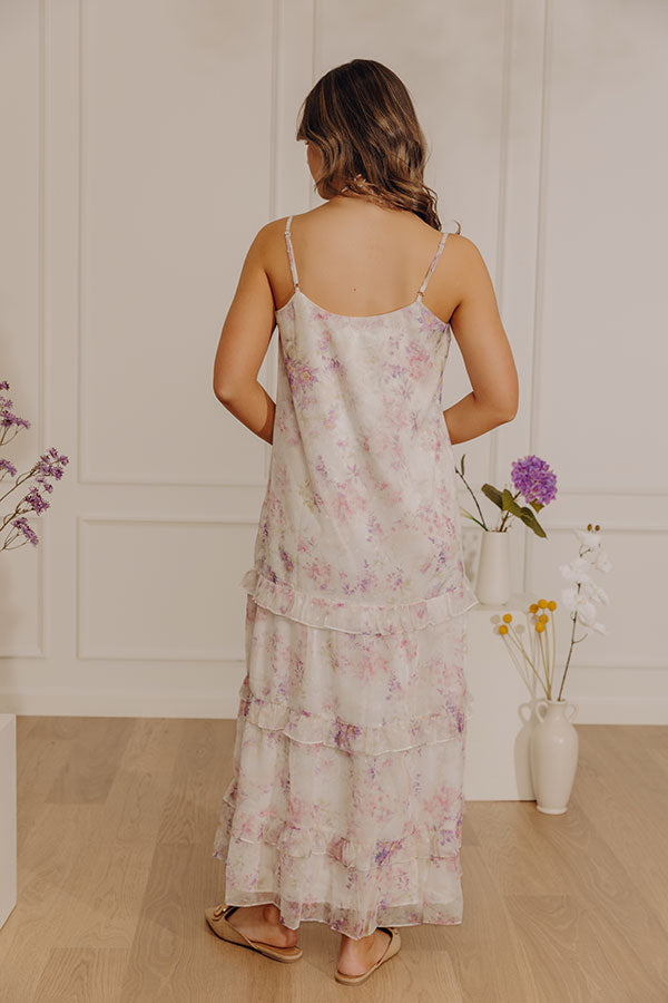 Floral Dreams Ruffle Midi Dress Image - 3
