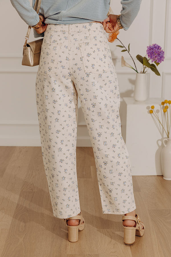 Floral Bliss High Waist Straight Leg Jean Image - 3