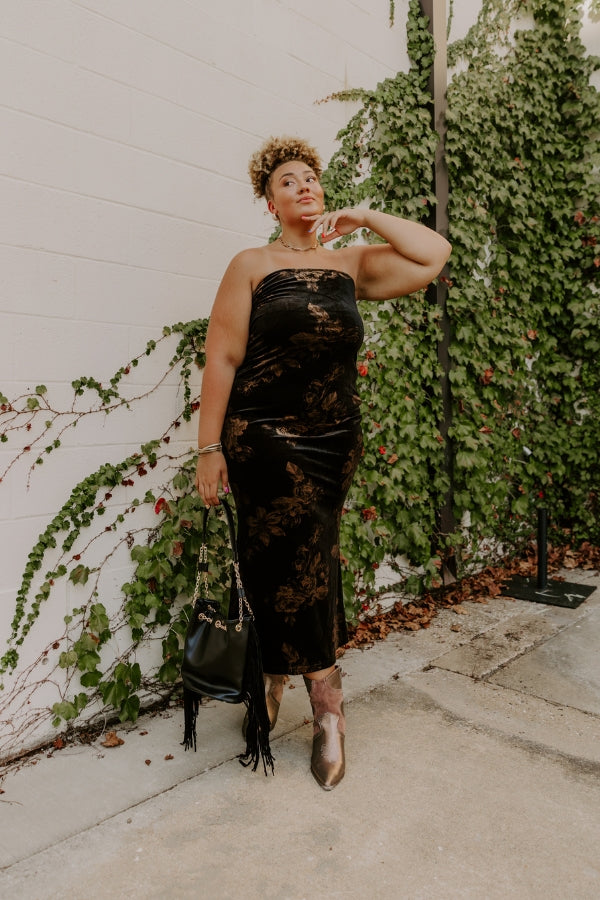 Southern Charm Floral Maxi Dress in Sky Blue Image - 1