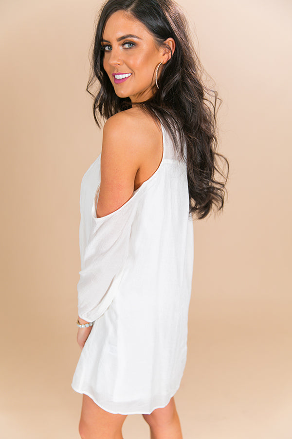 Away We Go Cold Shoulder Dress • Impressions Online Boutique