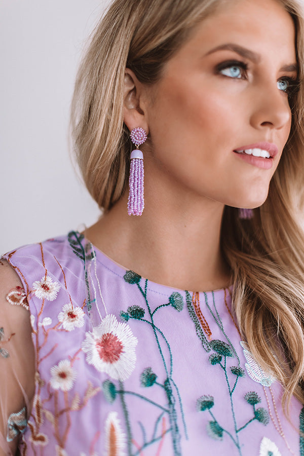 It's Love After All Earrings in Lavender Image - 1