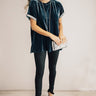 Velvet Sass Tee in Indigo Blue Image - 1