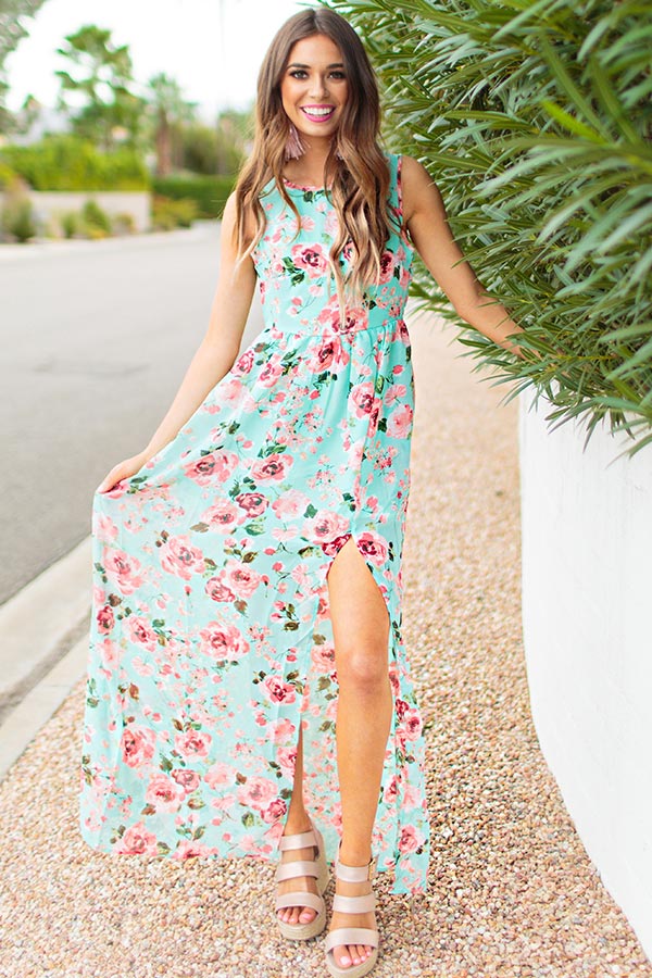 The Ella Empire Maxi In Wanderlust Floral Chiffon Image - 2