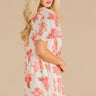 The Gemma Lace Up Tunic Dress In Patio Pretty Chiffon Image - 1