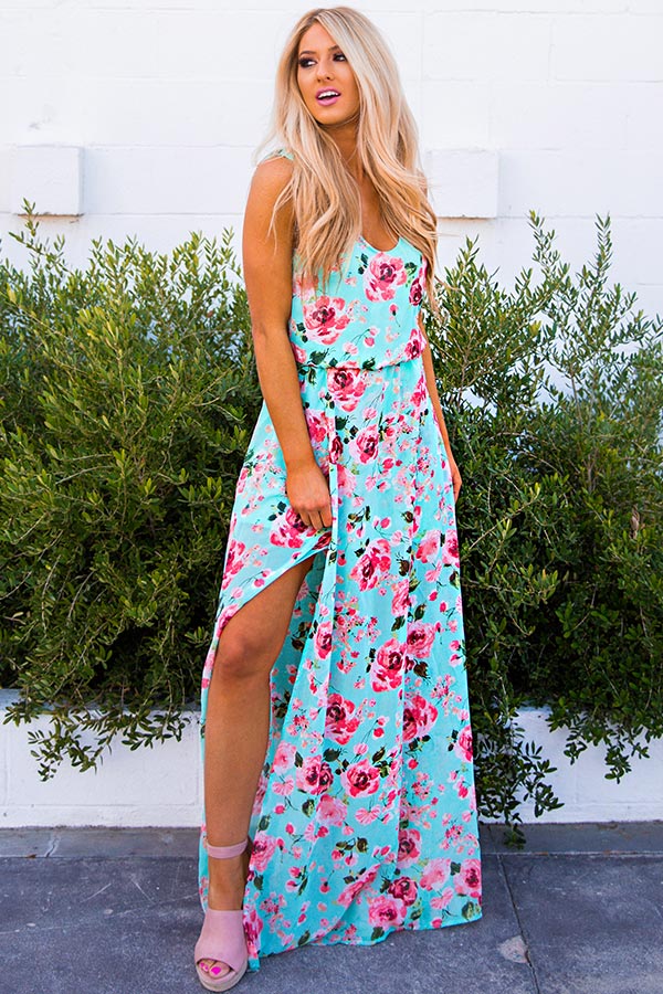 The Coralie Maxi in Wanderlust Floral Chiffon Image - 2