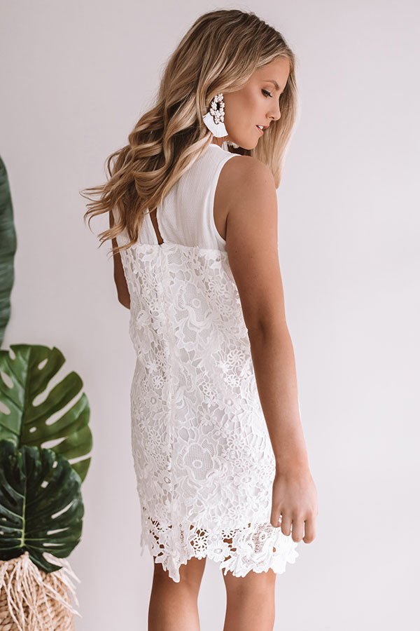 Lucky In Love Crochet Shift Dress Image - 5