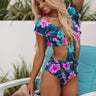 Tropical State Of Mind One Piece Cutout Swimsuit Image - 1