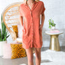 Hit The Road Shift Dress in Rust Image - 1