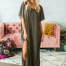 Fashion Forever T-Shirt Maxi in Army Green Image - 1