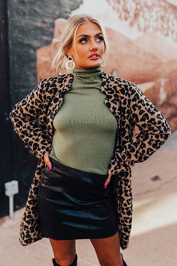 Times Square Leopard Coat Image - 3