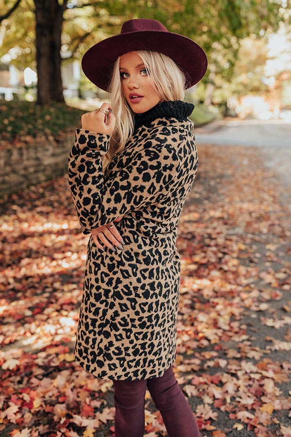 Times Square Leopard Coat Image - 4