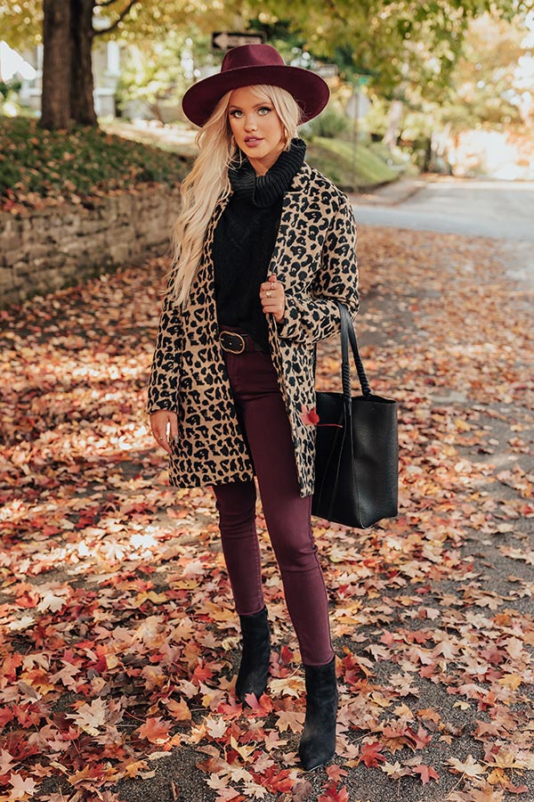 Times Square Leopard Coat Image - 5