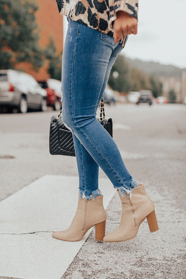 All The Goals Distressed Midrise Skinny Image - 4