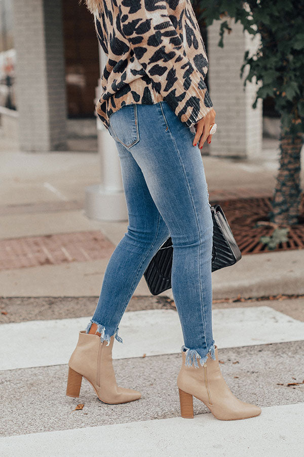 All The Goals Distressed Midrise Skinny Image - 5