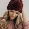 Wine Night Ultra Soft Beanie in Merlot Image - 1