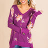 Autumn Latte Thermal Tee in Orchid Image - 1