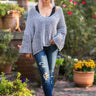 All The Goals Chenille Sweater in Grey Image - 1
