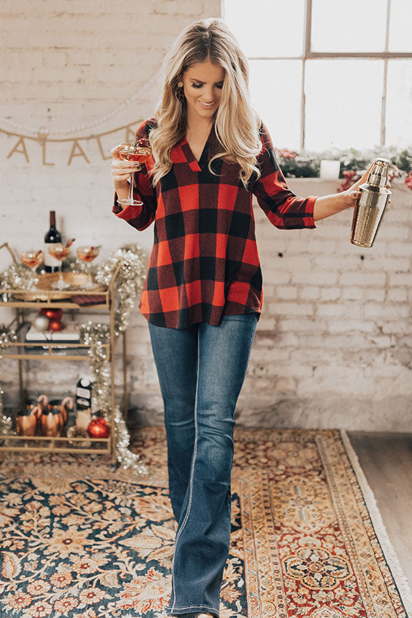 Cider In Soho Buffalo Check Shift Tunic Image - 2