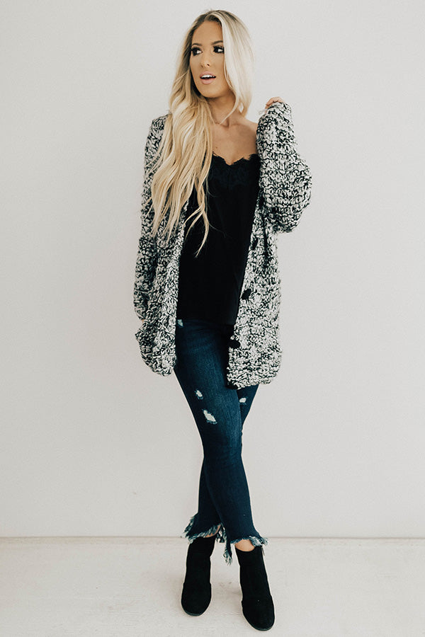 Heaven Sent Knit Cardigan in Grey Image - 3