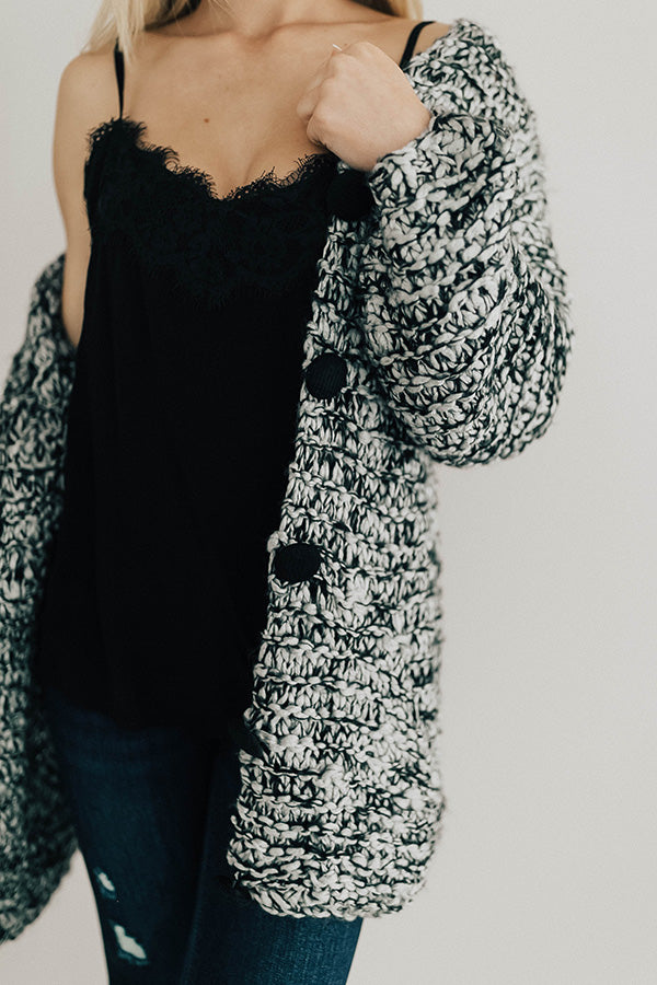 Heaven Sent Knit Cardigan in Grey Image - 4