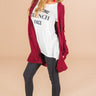 The Supermodel Cardigan in Sangria Image - 1