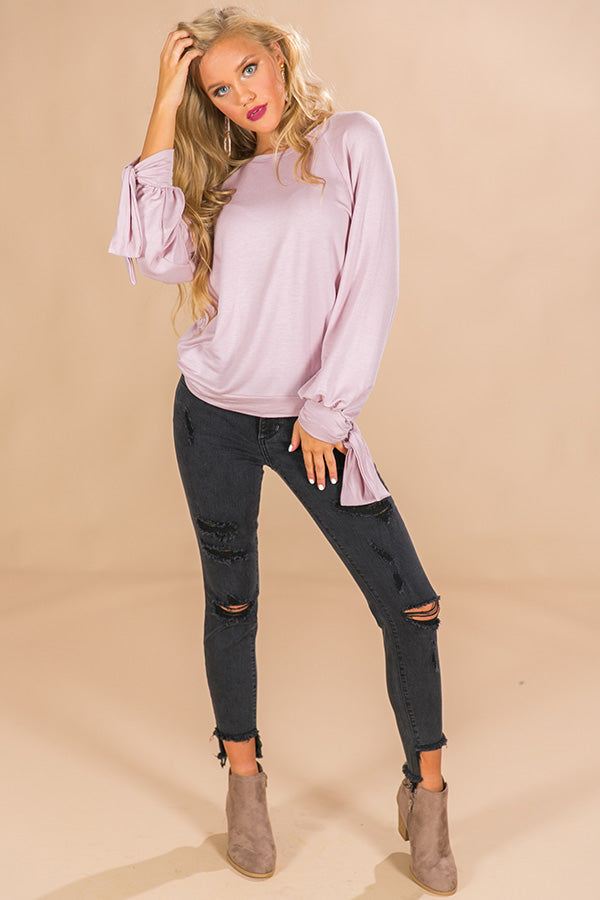 Girl's Weekend Sweatshirt in Blush Image - 1