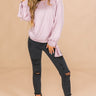 Girl's Weekend Sweatshirt in Blush Image - 1