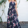 Floral Picnic Maxi in Black Image - 1