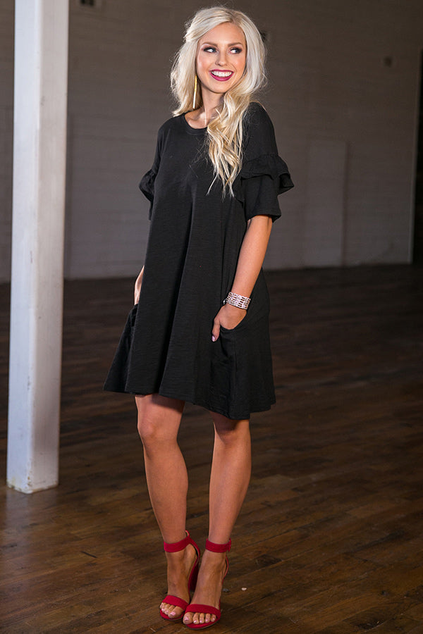 Better Together Shift Dress in Black Image - 1