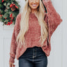 Champagne and Cuddles Chenille Sweater in Rustic Rose Image - 1