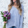 Sunday Brunch Chenille Shift Sweater in Grey Image - 1